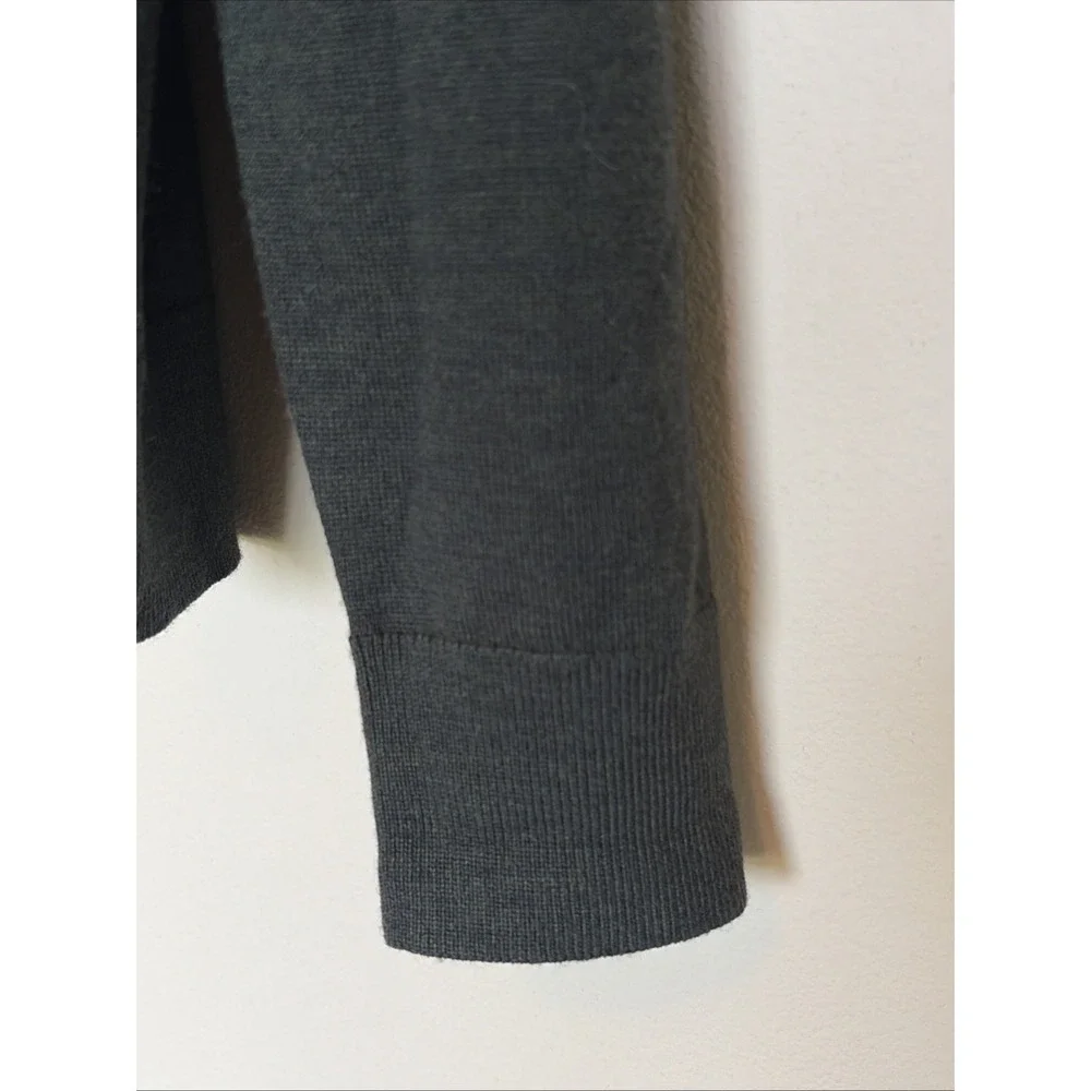 Banana Republic Green Merino Wool Baruffa V-neck Sweater Jumper Mens Medium